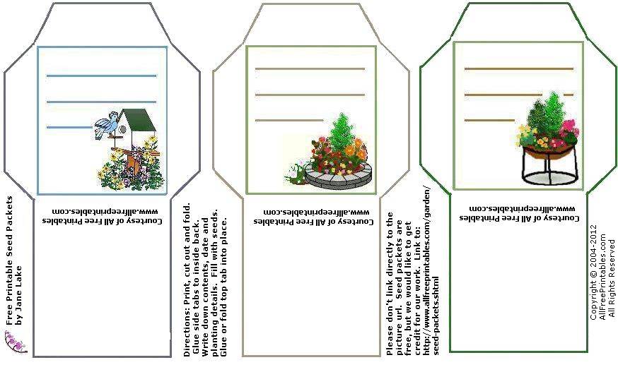 Printable Seed Packets Free