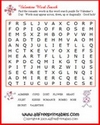 word search valentine puzzle